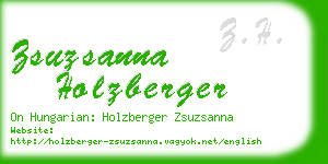 zsuzsanna holzberger business card